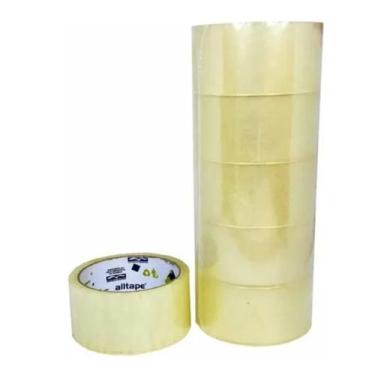 Imagem de 5 Fita Adesiva Transparente Larga Durex Para Embalar 45x100 - Koretech