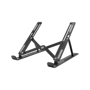 Imagem de Suporte de Mesa de Alumínio Portátil para Notebook/Laptop/Macbook de 10" a 17,3", 10 Níveis de Regulagem, Dobrável, Inclui Bolsa de Transporte (Prata)