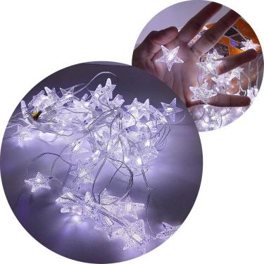 Imagem de Pisca Cortina Estrelinhas Enfeite Natal 80 LED 110-220v 3x1M