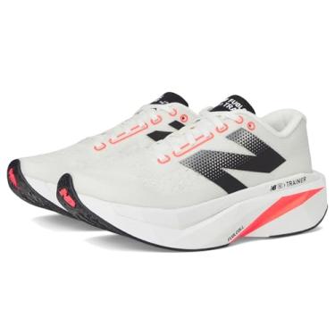 Imagem de New Balance FuelCell Supercomp Trainer V3 Tênis de corrida feminino, Sal marinho/vermelho urgente/preto, 40 BR