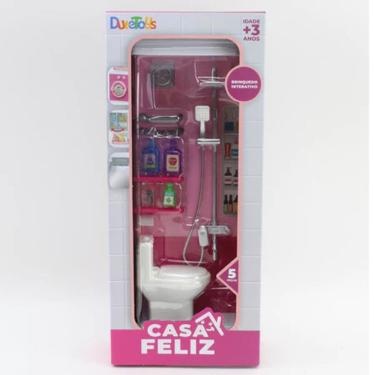 Imagem de Casa Feliz Banheiro Brinquedo Casinha Menina Criança DTE0381