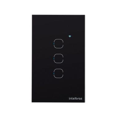 Imagem de Interruptor Smart Wi-fi Touch 3 Preto Ews 1003 4850018