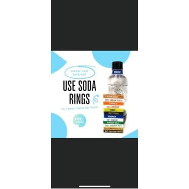 Imagem de Anéis de refrigerante - Etiquetas para garrafas SodaStream