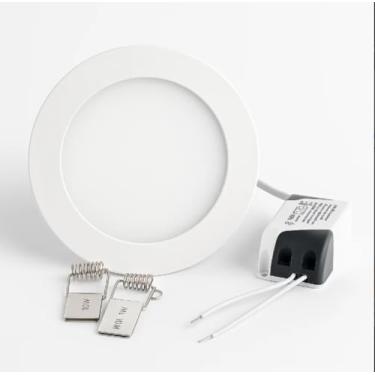 Imagem de Plafon Painel de LED Redondo de Embutir 15cm de diâmetro Bivolt (110/220V)- 9W - 3000k