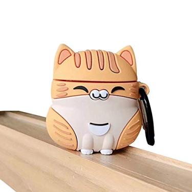 Imagem de Capa de fone de ouvido para AirPods Pro 3, linda capa de silicone TPU macio sentado, sorrindo, sorrindo, feliz, sorrindo, sorrindo, sorrindo, capa protetora de TPU (poliuretano termoplástico) macio