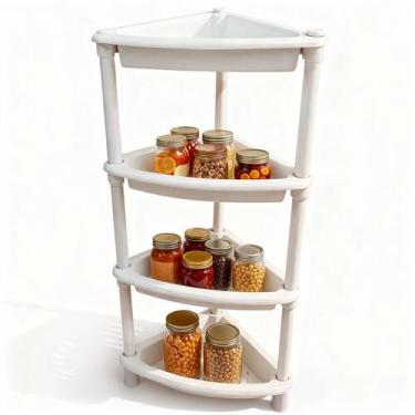 Imagem de Prateleira De Canto 4 Cestos Multiuso Organizadora Casa Cozinha Banhei