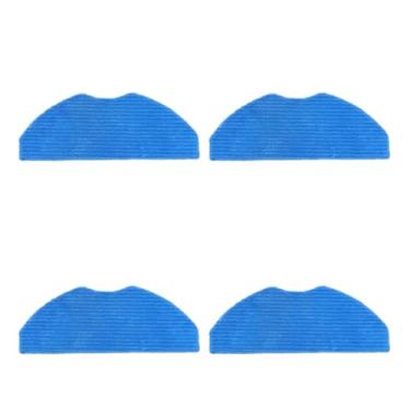 Imagem de Main Side Brush Filter HEPA Mop Cloth Compatible With Rowenta X-PLORER 75 S+ RR8567WH RR8587WH Robot Vacuum Cleaner Spare Parts Accessories(4 Mops)