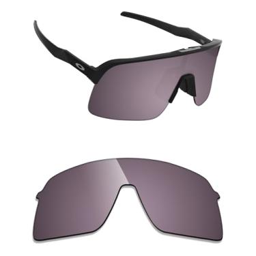 Imagem de Alphax Lentes de reposição gravadas polarizadas otimizadas com irídio cinza para Oakley Sutro Lite OO9463