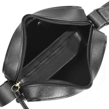 Imagem de Bolsa Feminina Moleca Preto e Cinza Moderna Cheia de Estilo, Preto, Pr
