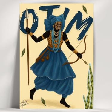 Imagem de Coleção de 62 quadros decorativos Giz - Umbanda e Candomblé - Decoração Orixá - Afro Brasileira - Escolha o seu Orixá! (Clássico, Otim, 28x20cm)