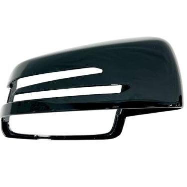 Imagem de CAMIL Capa de espelho lateral preto brilhante, tampa de espelho retrovisor compatível com Mercedes Benz A/B/W204 C/CLA/CLS/W212 E/E Coupe/GLA/GLK/W221 S Class (lado direito do passageiro)