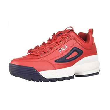Imagem de Fila Tênis masculino leve para o dia a dia casual Mb, Vermelho/branco/azul marinho, 10