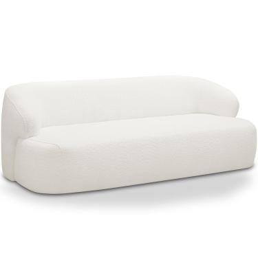 Imagem de Sofá 2 Lugares Curvo Orgânico Living 150cm Barolo L06 Bouclê Branco