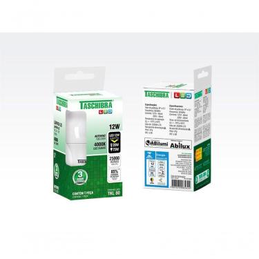 Imagem de Lâmpada Led Bulbo 12w 4000k E27 Bivolt Taschibra