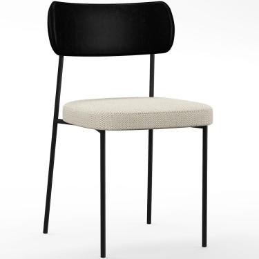 Imagem de Cadeira Para Sala De Jantar Melina L02 Preto Champagne
