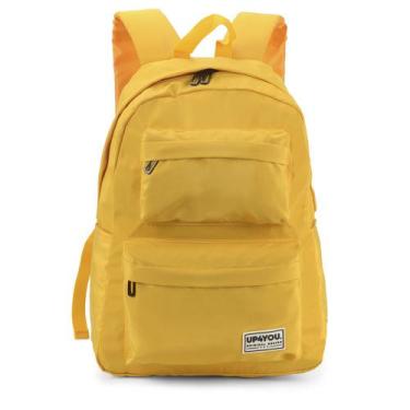 Imagem de Mochila De Costas Crinkle Juvenil Casual Up4you Luxcel, Amarelo