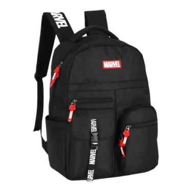 Imagem de Mochila Escolar Costas Juvenil Marvel Up4You Meninos, Preto