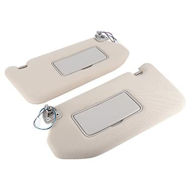 Imagem de Generic Adequado para Substituição de Viseira Solar para Pathfinder 2013-2018, 2 Peças de Guarda-sol Cinza para Carro Adequado para, ABS Esquerdo e Direito para Protetor Solar para Motorista e