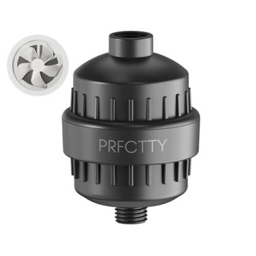 Imagem de O filtro de chuveiro de 25 estágios evita calcário, revitaliza as unhas da pele do cabelo com água purificadora, água dura amaciante, 99% de cloro de chumbo, flúor e produtos químicos removidos