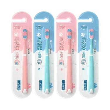 Imagem de Escova De Dentes Adulto Com Cerdas Macias 4 Pacotes Conjunto Familiar 