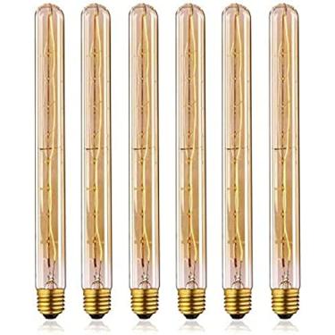 Imagem de Lâmpada Led T300 Retro Edison Flame Bulb Lâmpada Decorativa Vintage E27 Lâmpada Incandescente 220V Luz De Natal Interior Para Casa 6Pcs,Pleasant63