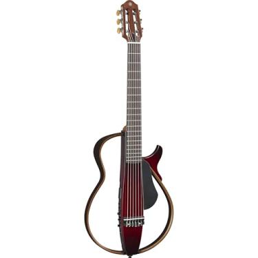 Imagem de Violão Silent Cordas em Nylon SLG 200N CRB Crimson Red Burst com Bag Yamaha