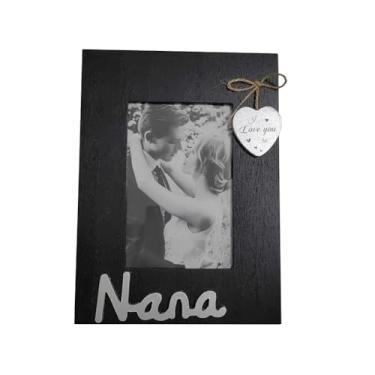 Imagem de Simelecor Porta-retrato para vovô, I Love You Papa, porta-retrato com coração, presente de Dia dos Pais, presente para pai ou vovô de netos, moldura de avô 10 x 15 vertical (Nana)