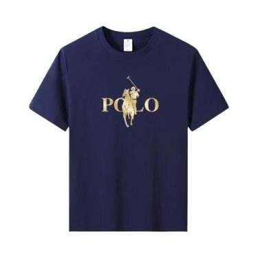 Imagem de Camiseta Masculina Slim Fit Casual De Negócios De Manga Curta Respiráv