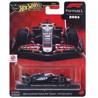 Imagem de Hot Wheels Premium Formula 1 2024 Moneygram Haas F1 VF-24 27 Mattel HR