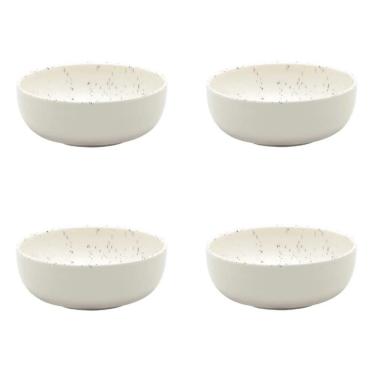 Imagem de Conjunto De Tigela 04 Peças Flat Chuvisco 600 Ml Oxford