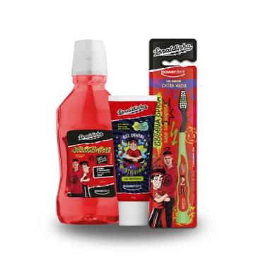 Imagem de Kit Completo Enaldinho Higiene Escova Gel dental e Enxaguante bucal Ve