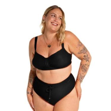 Imagem de Biquíni Feminino Plus Size Reforçado Cintura Alta Com Bojo Biquíni Fem