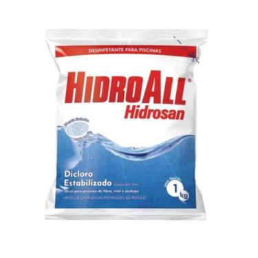 Imagem de Saco Pacote Plus 1Kg Hidroall Para Tratamento de Piscinas
