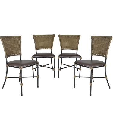 Imagem de 4 Cadeiras Gramado Pequi Sala De Jantar Em Fibra Sintética