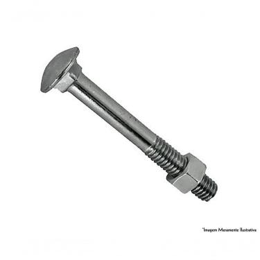 Imagem de Parafuso Frances Zinc C/porca C 5/16equot;x3equot; 100p