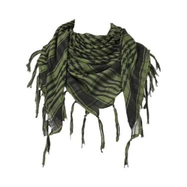 Imagem de Lenço Tático Unissex Keffiyeh Shemagh Para Proteção De Cabeça E Pescoç