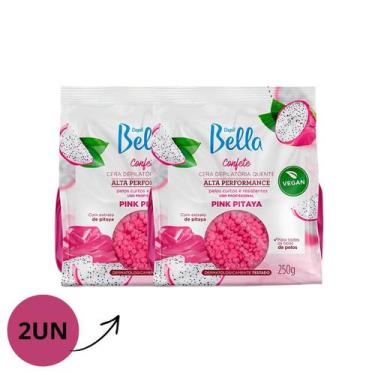 Imagem de Kit Depil Bella Cera Confete Pink Pitaya 250g 2/Un