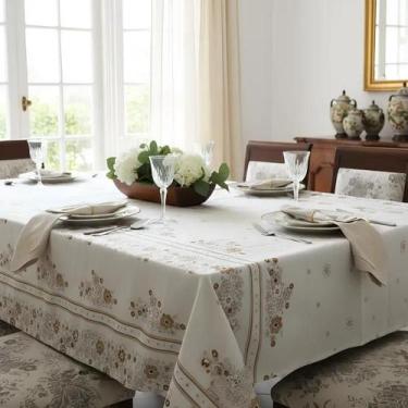 Imagem de Toalha de Mesa Quadrada Para 4 Cadeiras 1,45 Mts X 1,45 Mts. Estampa:E