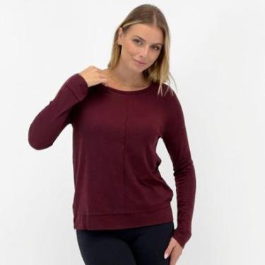 Imagem de Blusa Doce Trama em Tricot Básica Manga Longa Feminina-Feminino