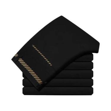 Imagem de Calças De Terno Masculinas Slim Fit Pretas, Elásticas E Que Não Amassa