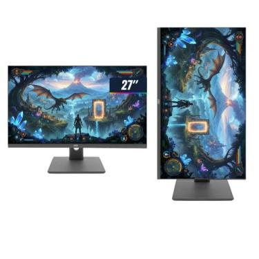 Imagem de Monitor Gamer LED 27 Polegadas Full HD 180Hz 1ms Aitek DELTAM2712A PRO