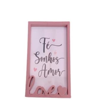 Imagem de Porta Retrato Love - Abelhinha Presentes, Rosa