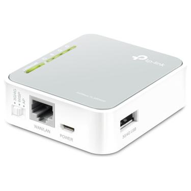 Imagem de Roteador TL-MR3020 com Wi-Fi 300Mbps e Suporte 3G-4G LTE Portátil com Compartilhamento de Internet Preto TP-Link