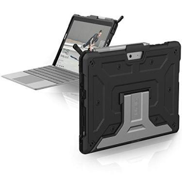 Imagem de URBAN ARMOR GEAR Capa UAG para Microsoft Surface Go 2/Surface Go Feather-Light resistente [preto] com suporte de alumínio militar testado contra quedas