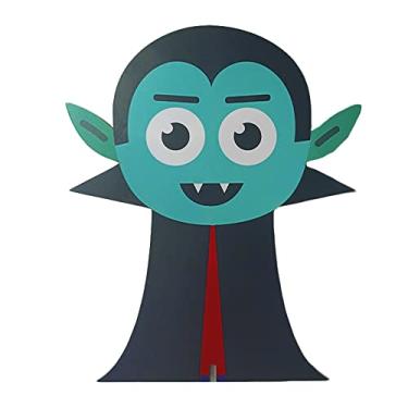 Imagem de Enfeite de Mesa Vampiro Halloween MDF - 22cm x 19cm