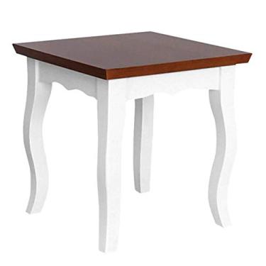 Imagem de Mesa Rustica de MDF Kobus Mesinha de Apoio Lateral para Quarto
