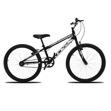 Imagem de Bicicleta Infantil Aro 24 KOG Masculina Com Freio V-Brake, Preto e Branco