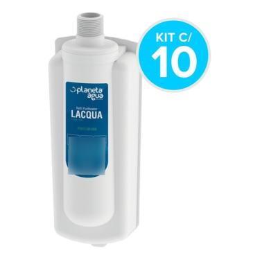 Imagem de Purificador De Água Latina Pa335 355 Filtro Refil Kit C/ 10 Refil Lacqua