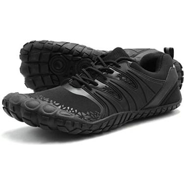 Imagem de Oranginer Sapatos masculinos descalços – bico grande – Minimalista Cross Training Tênis masculino, Preto - 1, 45
