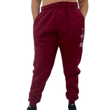 Imagem de Calça De Moletom Feminina Plus Size Flanelada Tamanho Grande-Feminino